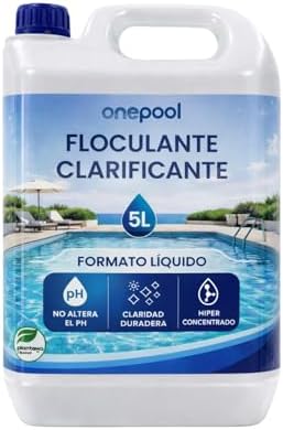 PLANTAWA Floculante Piscina Líquido 5L | Clarificador Agua Turbia Piscina | Mejora Filtración y Agrupa Partículas en fondo | Acción Rápida y Dosificación Precisa | Compatible con Todo Tipo de Piscinas